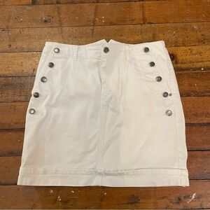 White denim buckleback skirt 30” waist